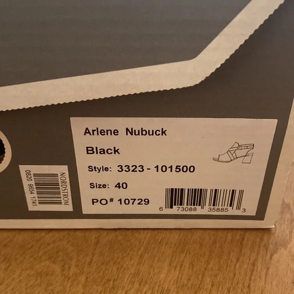 Dansko Arlene Black Nubuck Platform Sandal Brand New In Box Size 40 - Picture 7 of 8